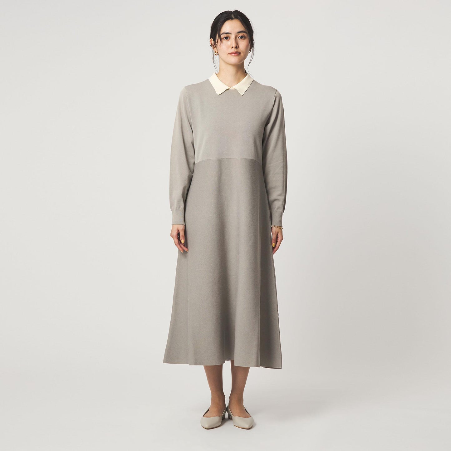 ハイショク エリツキ ニット ワンピース