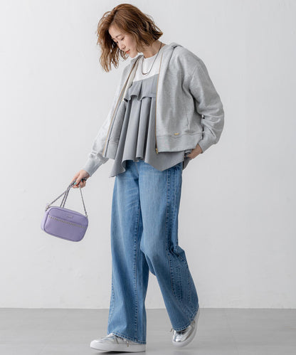 コットンテリー ジップアップ フーディー