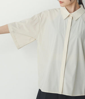 【接触冷感】バックタックオーバーシャツ