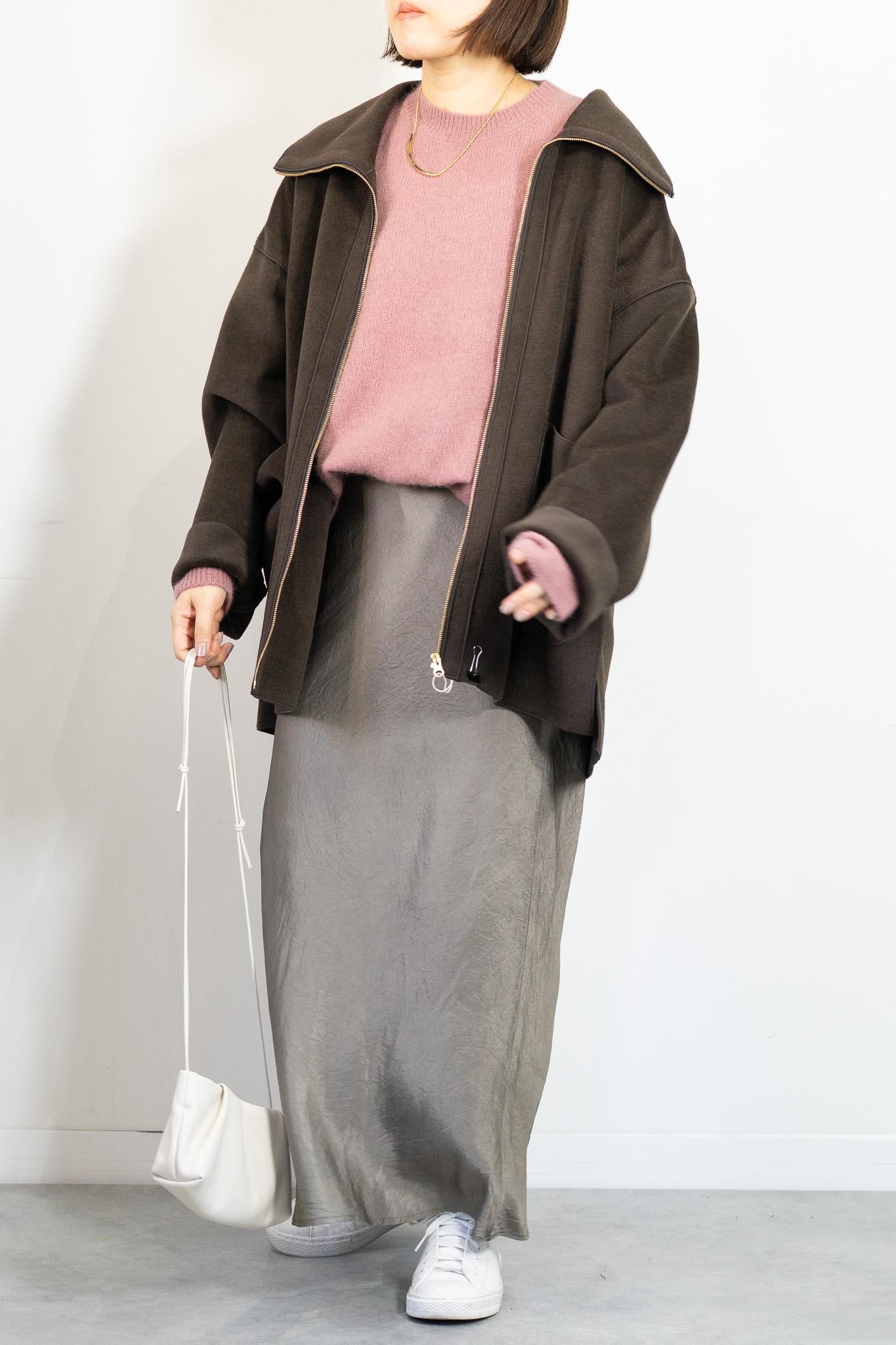 FOX混バックスリットオーバーニット