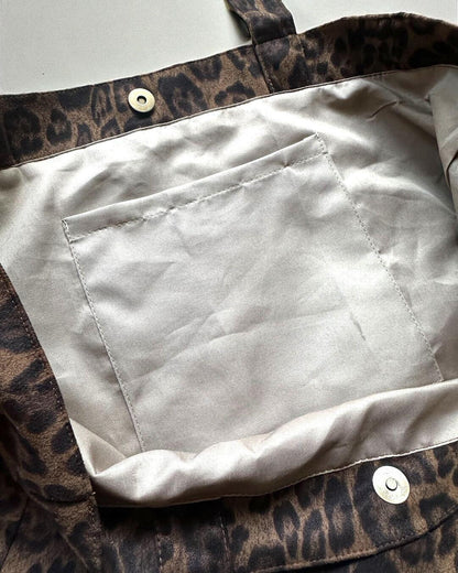 レオパード スエードショルダーバッグ