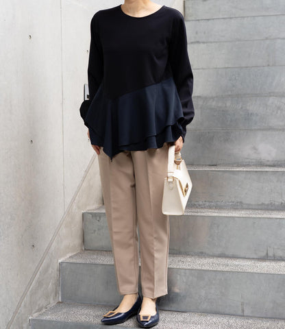 ドッキングイレヘムブラウス