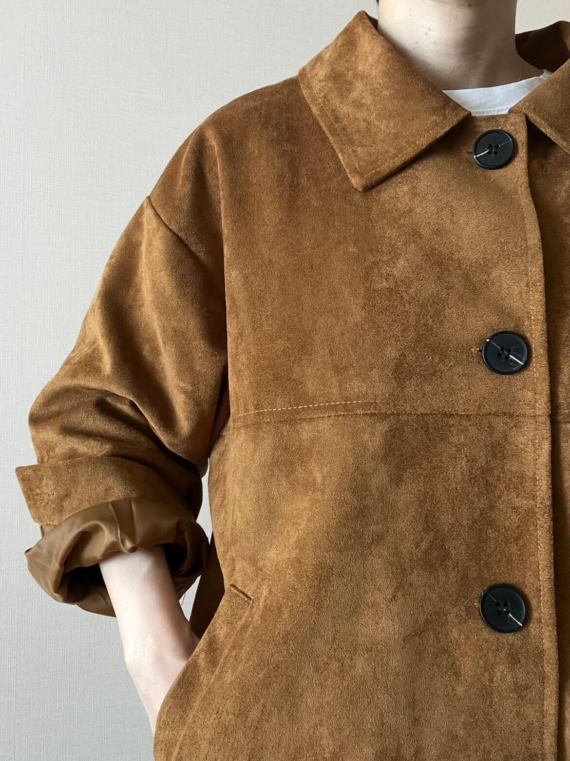スエードライクオーバージャケット – &DROBE (アンドローブ)