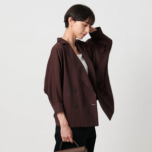 シアー ドルマン ブラウス ジャケット ウォッシャブル