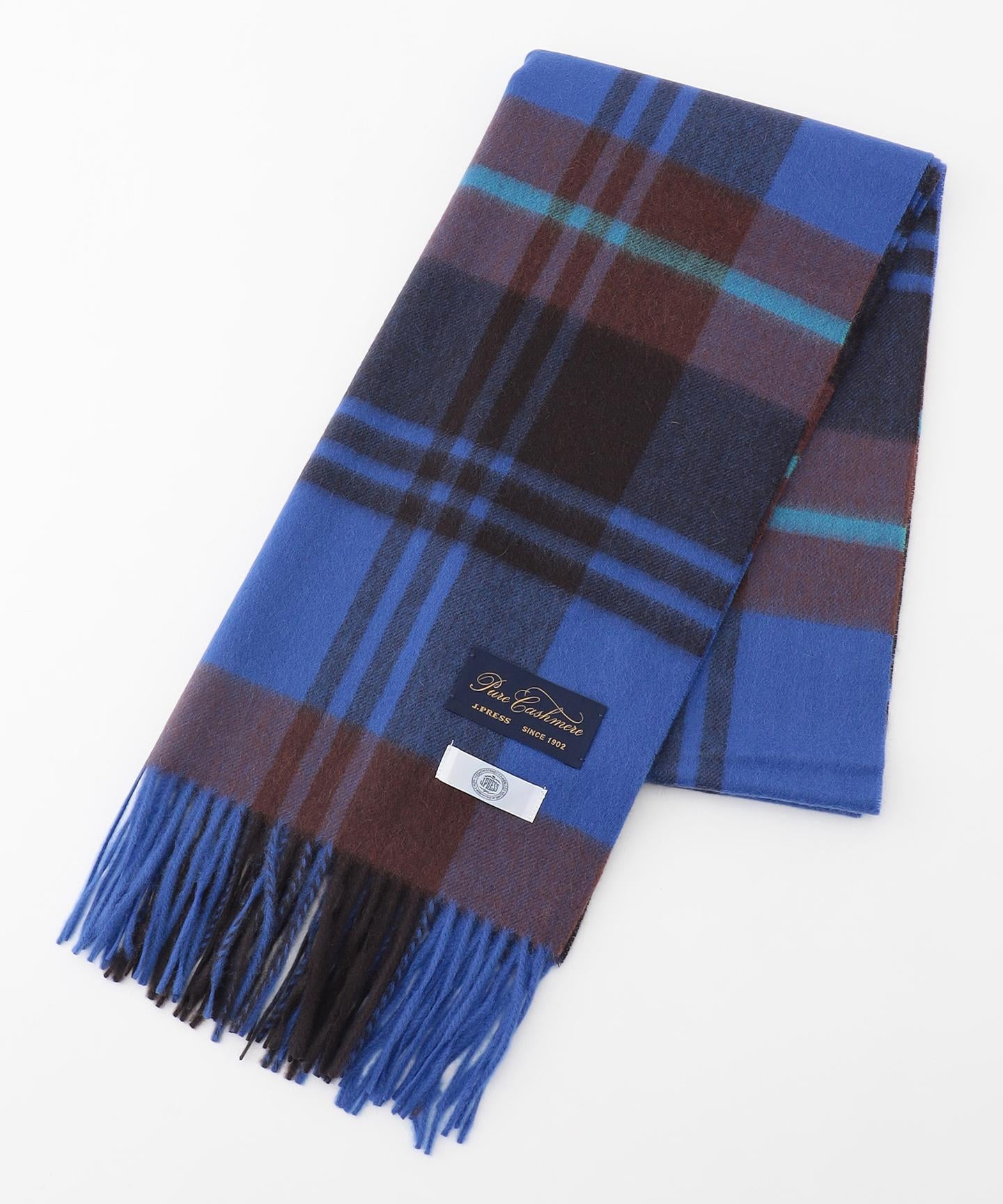 カシミヤチェック マフラー