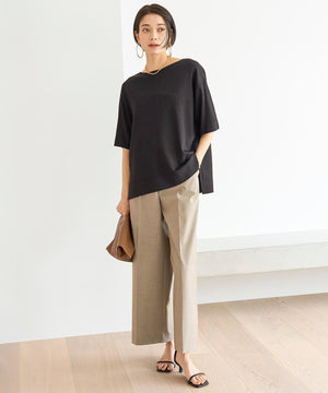 スゴ機能美 ハーフスリーブ ニット