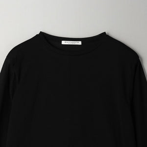 コットンナイロン天竺 シアー クルーネック Tシャツ