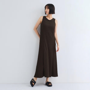 シャーリングジャージーワンピース≪洗濯機で洗える≫