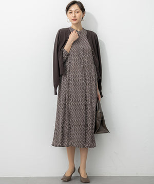 ヴィスコースストレッチ Vネック ニットカーディガン