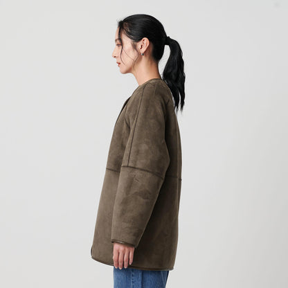 【WEB限定】ボア×フェイクムートン リバーシブルジャケット