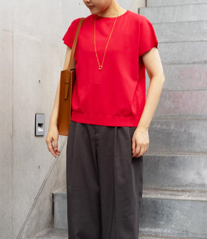 コンパクトフレンチスリーブニットT