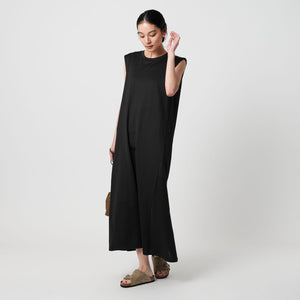 【WEB限定 Wardrobe DAILY MINIMAL】ティアード フレンチスリーブワンピース 接触冷感 吸水速乾