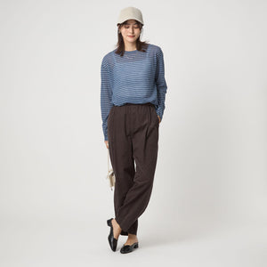 シアー マルチボーダー ロングスリーブ Tシャツ