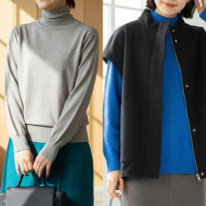 【M・Lサイズ②】スタイリストNanae監修！サイズを選べるニット＆ベスト特別セット