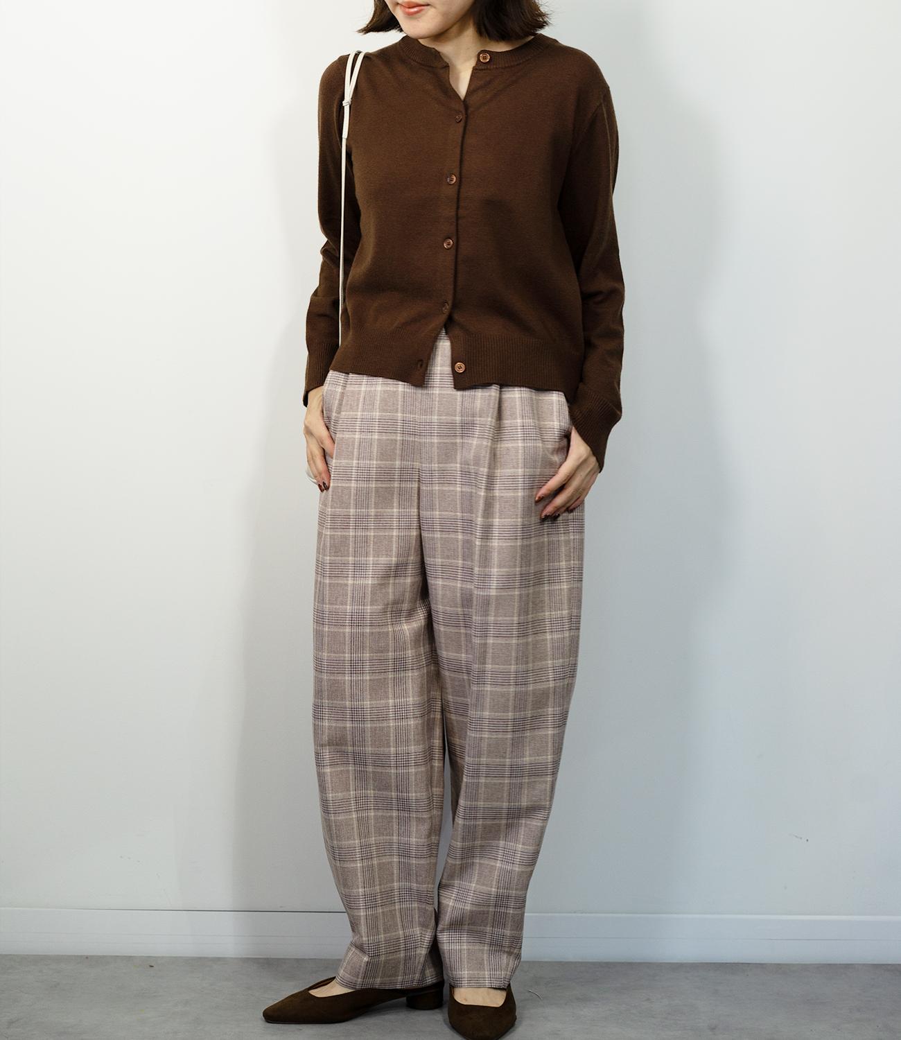 ふんわりタッチクルーネックカーディガン