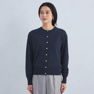 ドラキー クルーネック ニット カーディガン