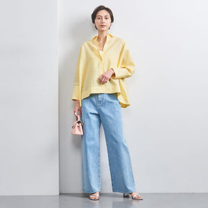 リネン ドルマン シャツ