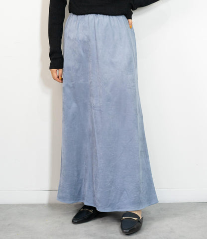 ストレッチスウェードAラインスカート