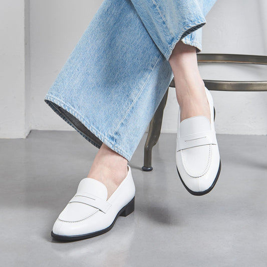 レザー コインローファー