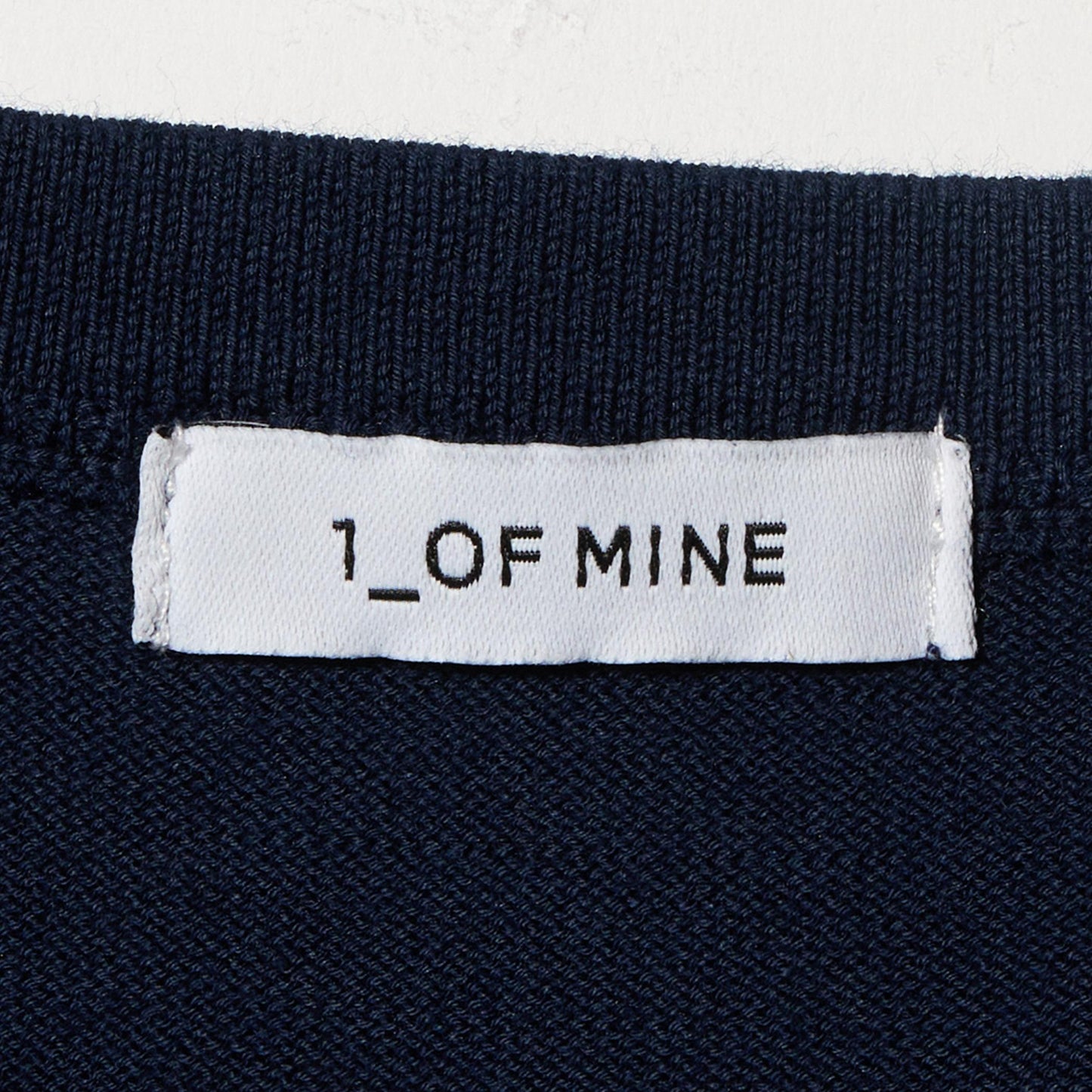 ＜1_OF MINE＞クルーネック ニット カーディガン