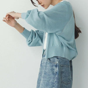 2wayコットンカーディガン