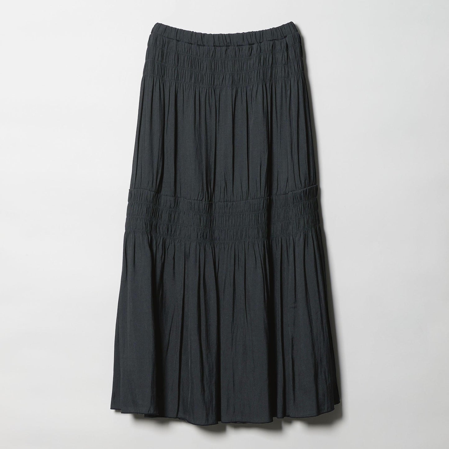 【WEB限定】シャーリング キリカエ フレアスカート