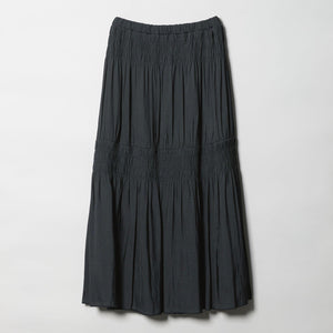 【WEB限定】シャーリング キリカエ フレアスカート