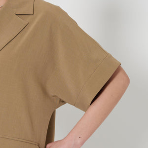 【WEB限定 Wardrobe DAILY MINIMAL】ハーフスリーブ ドルマンジャケット -ウォッシャブル-