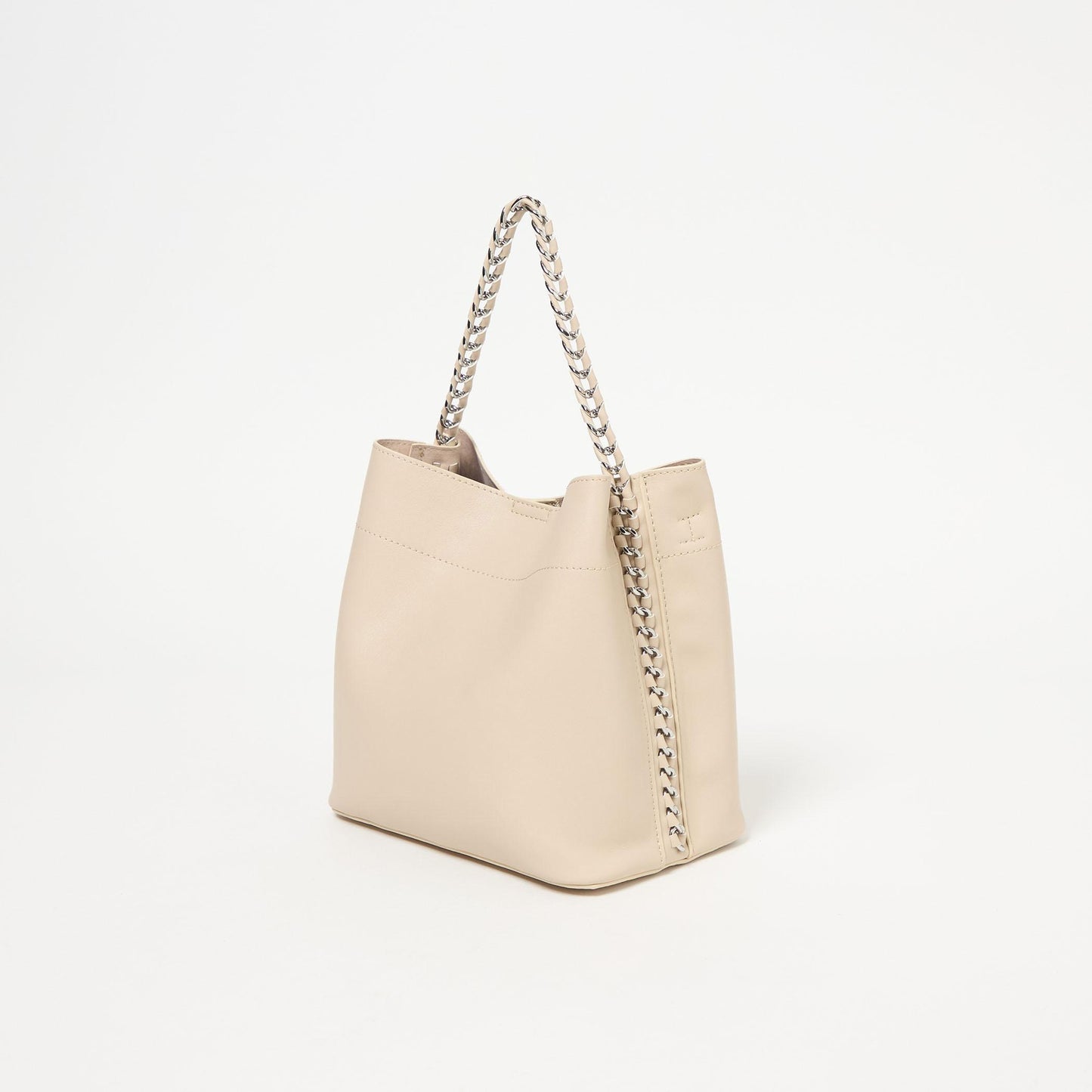 チェーンハンドル 2WAY スクエアバッグ ショルダーバッグ