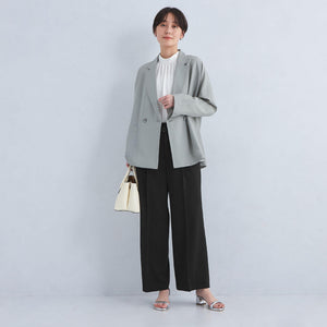 サラフール ベルト ワイド パンツ -マシンウォッシャブル・ストレッチ・UVカット-