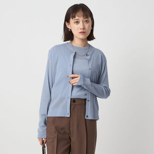 シアーラメ チュール カーディガン