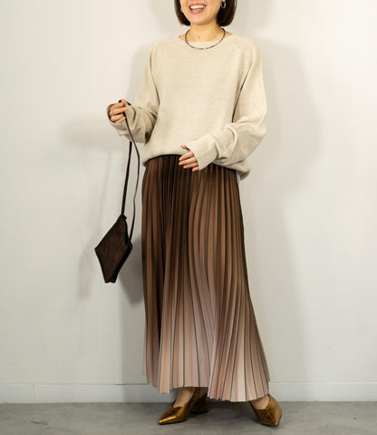 ライングラデーションプリーツスカート