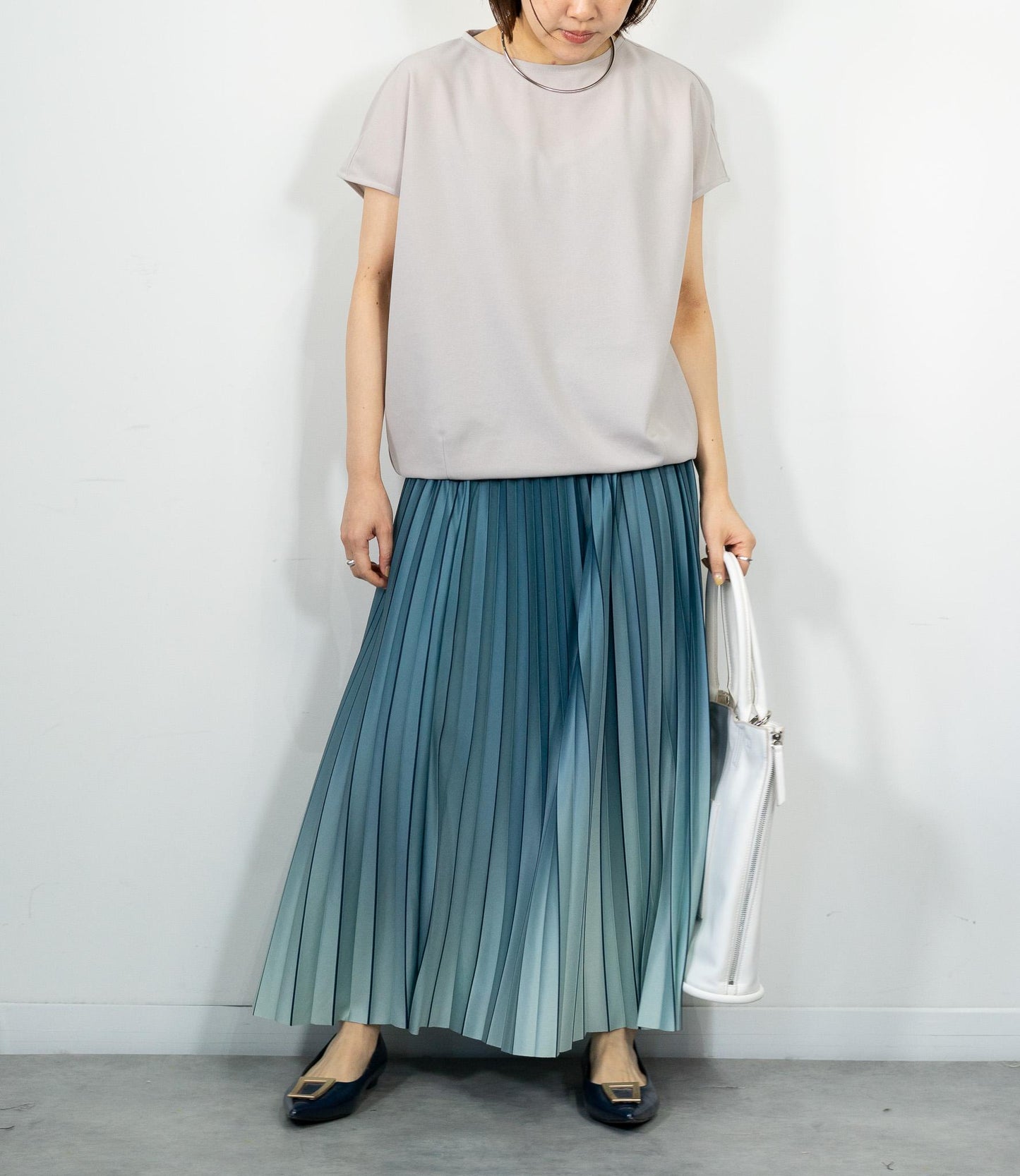 ライングラデーションプリーツスカート