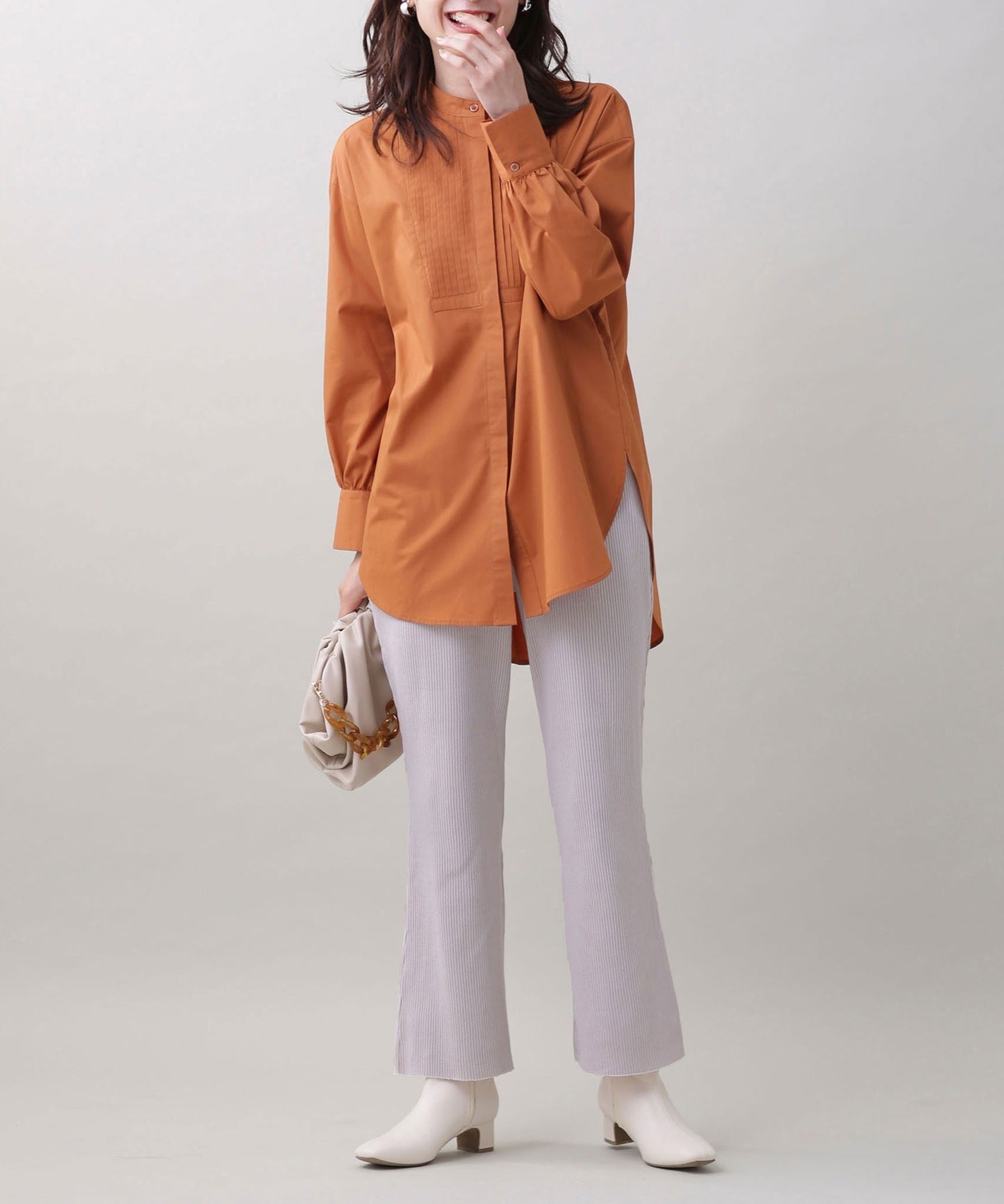 リブテレコパンツ