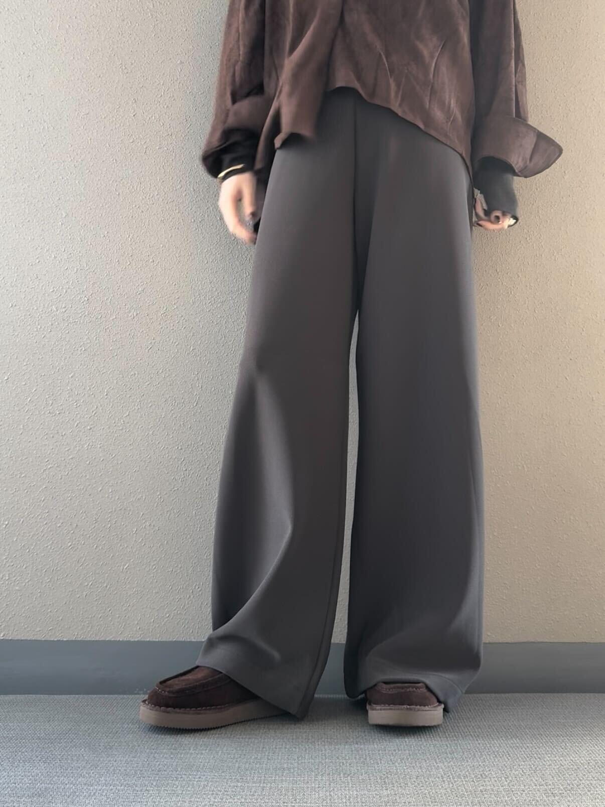 バンディングイージーワイドパンツ