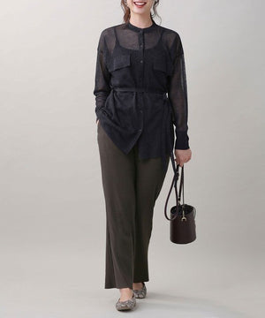 リブテレコパンツ