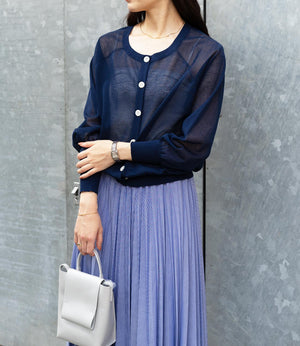 2wayドルマンシアーニットカーディガン