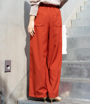 ウエストドロストイージーワイドパンツ