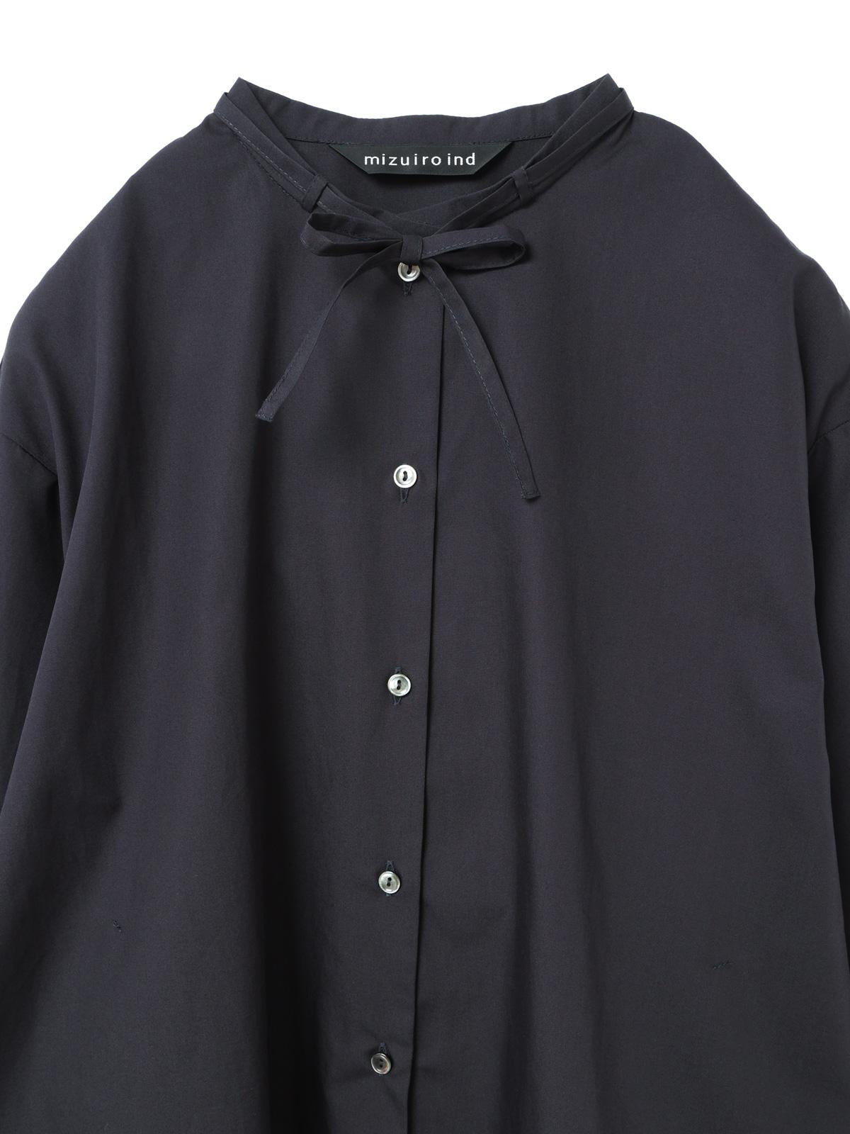 mizuiro ind リボンタイロングシャツ