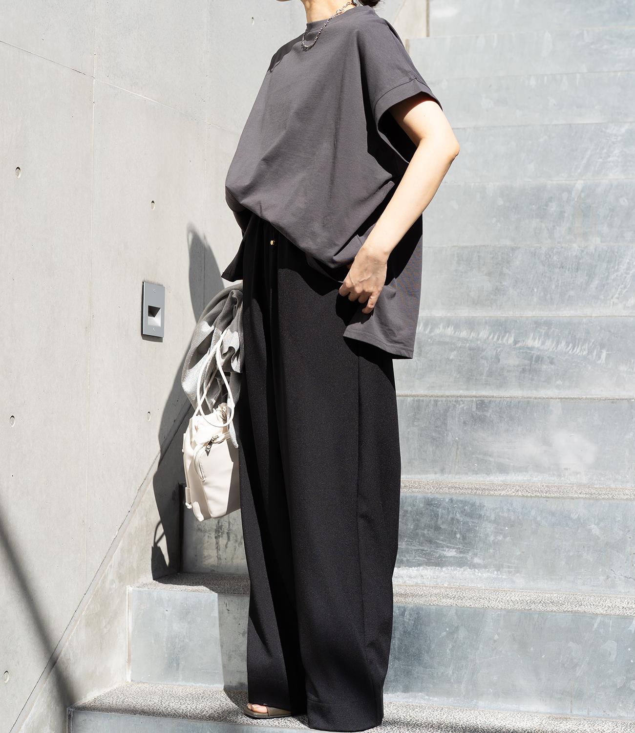 【接触冷感】フレンチスリーブチュニックカットソー