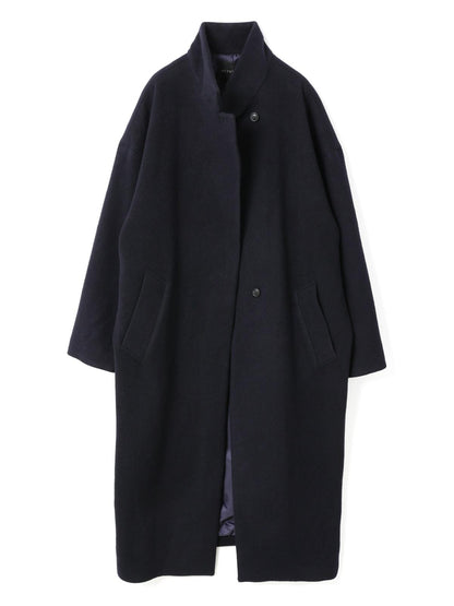 mizuiro ind ウールブレンドスタンドカラーコート