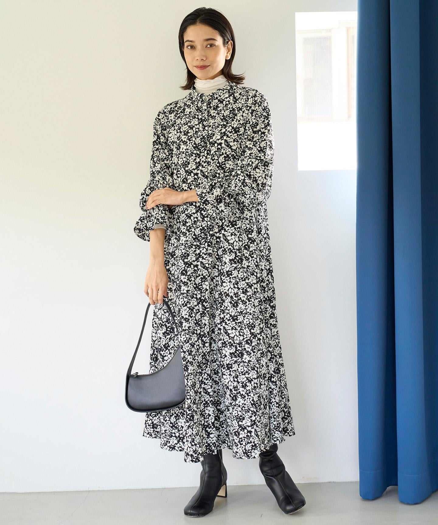 コットンカシミヤ タートルネックカットソー