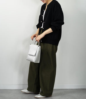 ドットボタンニットカーディガンブルゾン