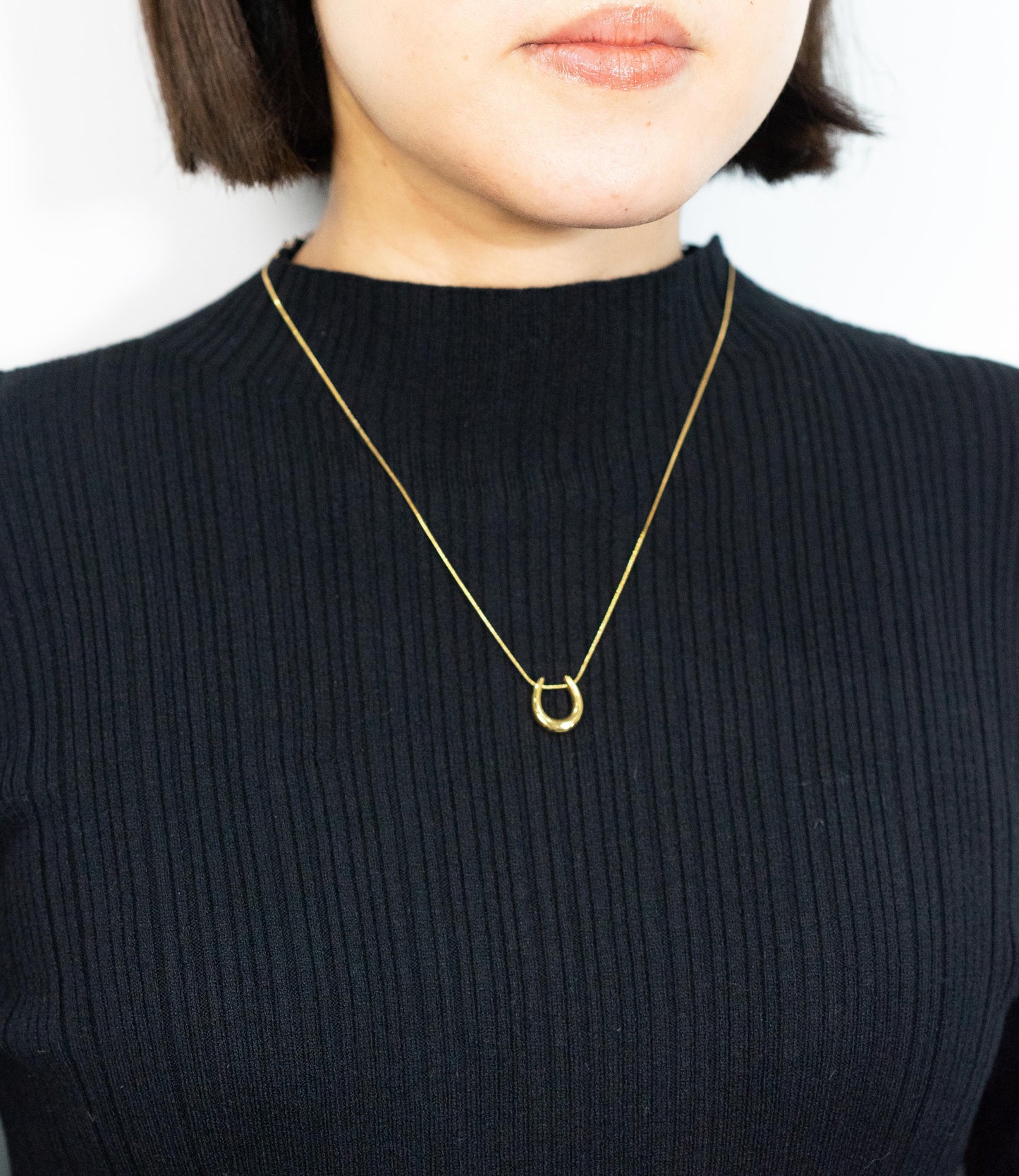 ホースシューアクセントネックレス