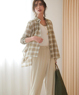 スエーディーサテン ワイド パンツ