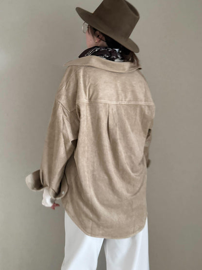 スウェードシャツ