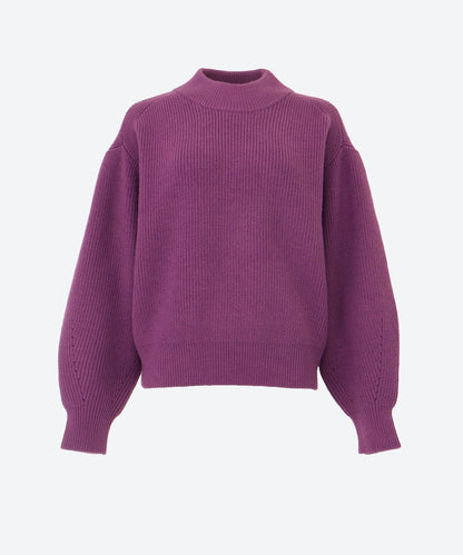 ハイネックボリュームスリーブニット