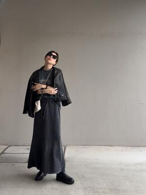 ヴィンテージウォッシュニットスカート