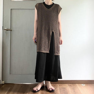 ロングスリットベスト
