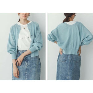 2wayコットンカーディガン